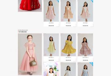 Thiết Kế Website Bán Váy Đầm, Váy Và Quần Áo Trẻ Em