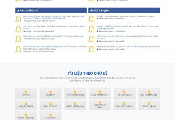 Thiết Kế Website Download Thư Viện Tài Liệu